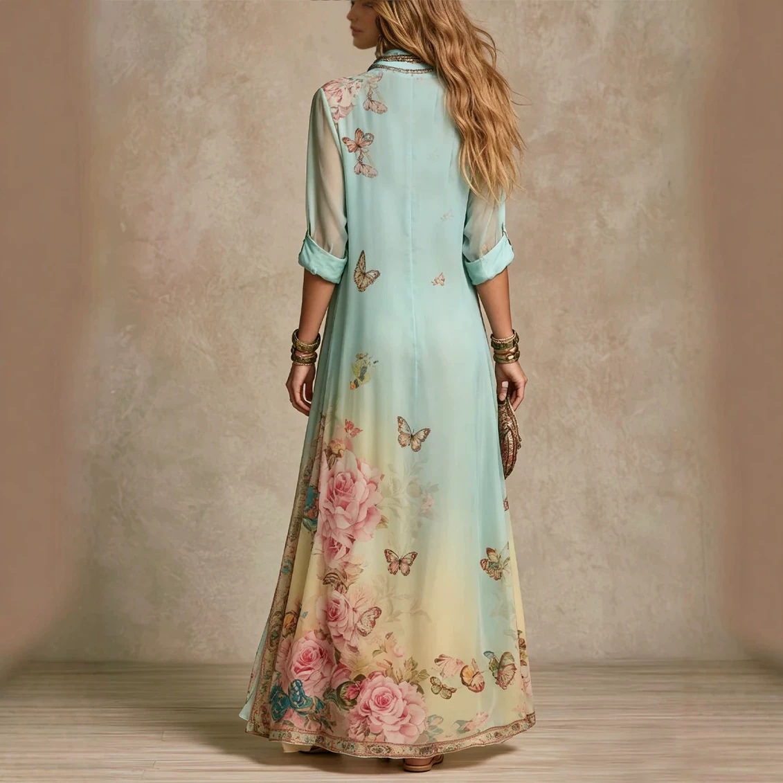 가을 보헤미안 프린트 셔츠 드레스 여성 턴다운 칼라 싱 - Boho Summer Beach Maxi Dress 리뷰 및 가격