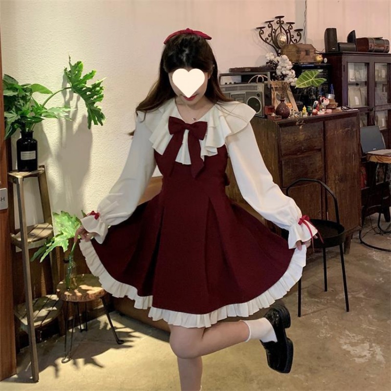 2025년 신상 한국 스타일 달콤하고 귀여운 드레스 투 - Korean Style A Line Shirt Dress 리뷰 및 가격