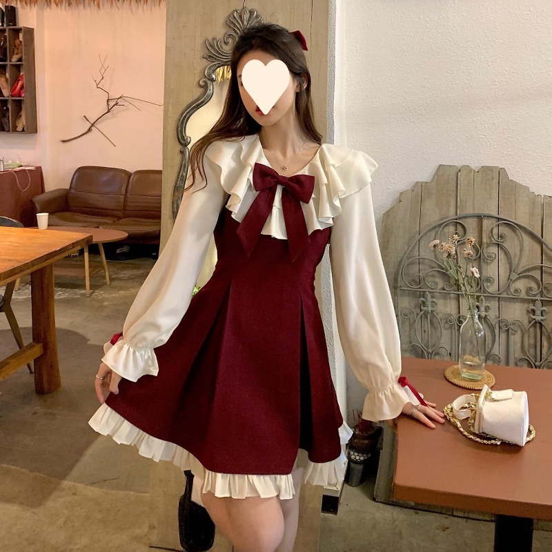 2025년 신상 한국 스타일 달콤하고 귀여운 드레스 투 - Korean Style A Line Shirt Dress 리뷰 및 가격